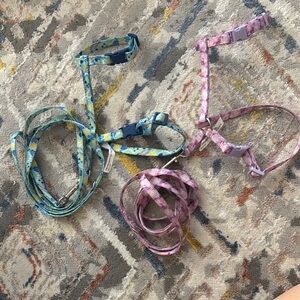 2 Pet Harness and Leash Set